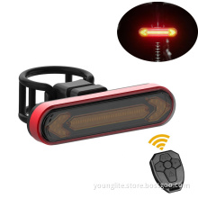 Rechargeable Bicycle Rear LED Light Wireless Remote Control